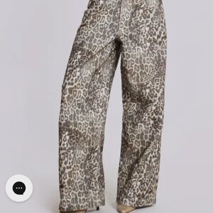 Jaded London Leopard Low Rise Jeans